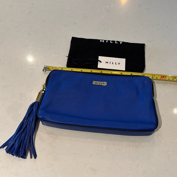 Milly pebbled leather tassel clutch - Picture 1 of 8